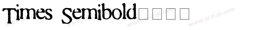 Times Semibold字体转换